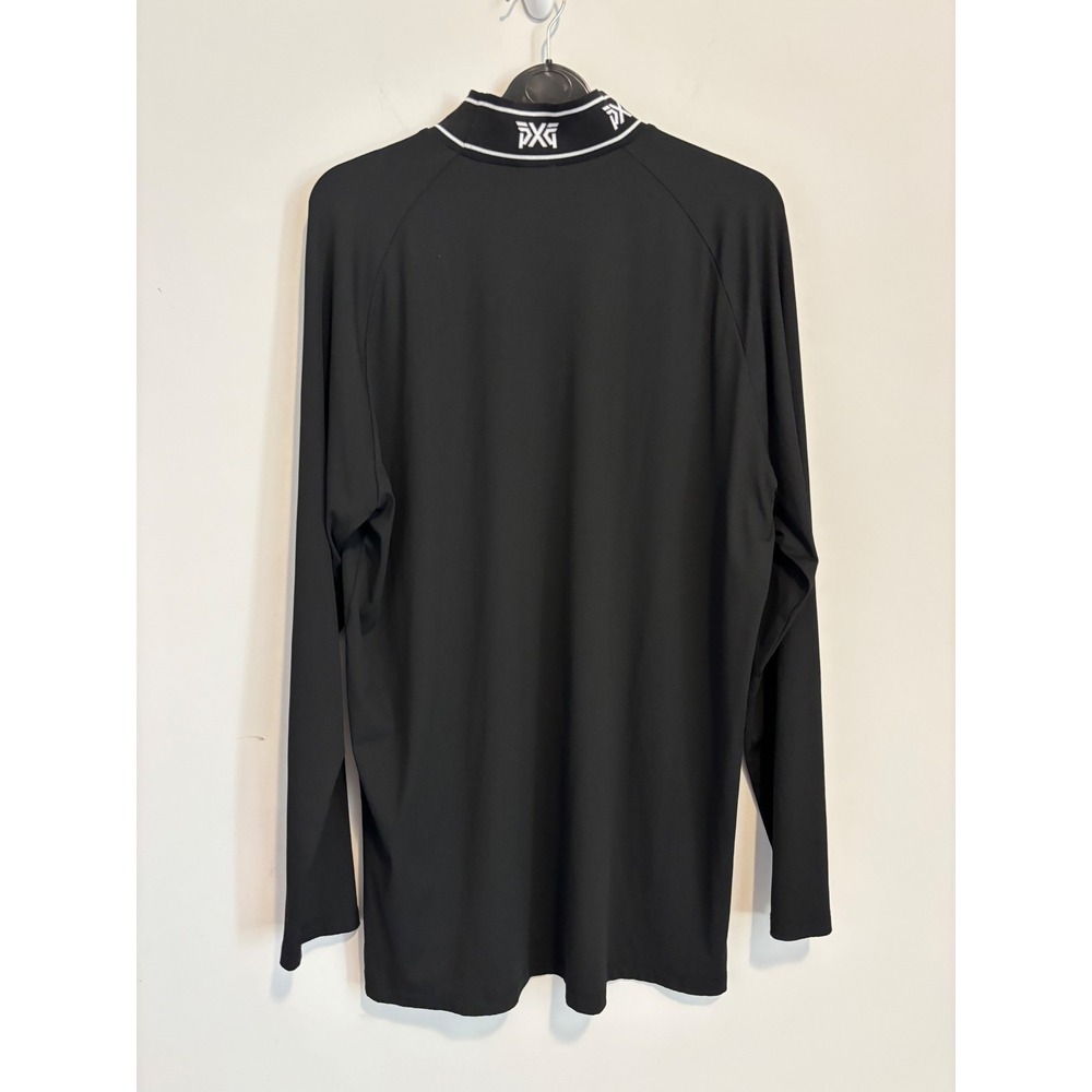 PXG Parsons Xtreme Golf Mens XL Black Ribbed Mock Neck Base Layer gorpcore